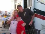 Me, Brandon and our oldest son camping in San Diego when I was six months pregnant.
